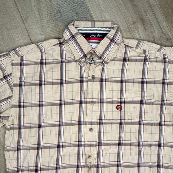 Wrangler George Straight Shirt Cowboy Cut Western Rodeo Mens Large - Picture 2 of 6